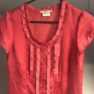 Button-down Short Sleeved Top (Van Heusen)